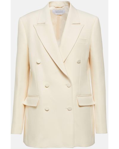 Gabriela Hearst Kees Double-breasted Wool And Silk Blazer - Natural