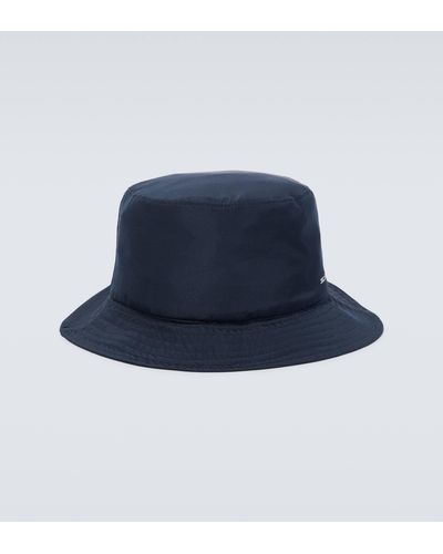 Kiton Logo Bucket Hat - Blue