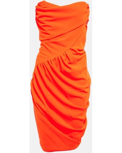 Vivienne Westwood Draped Corset Mini Dress - Orange
