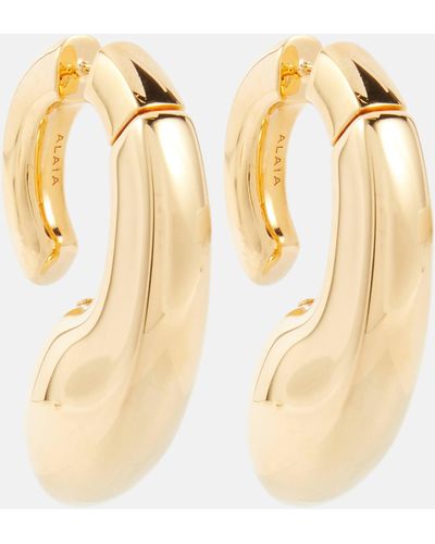 Alaïa Drip Gold-plated Earrings - Metallic