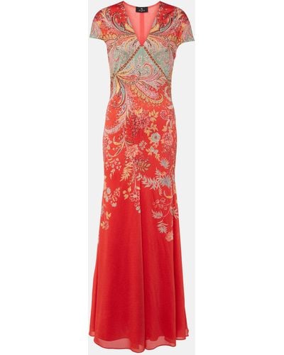 Etro Paisley Gown - Red