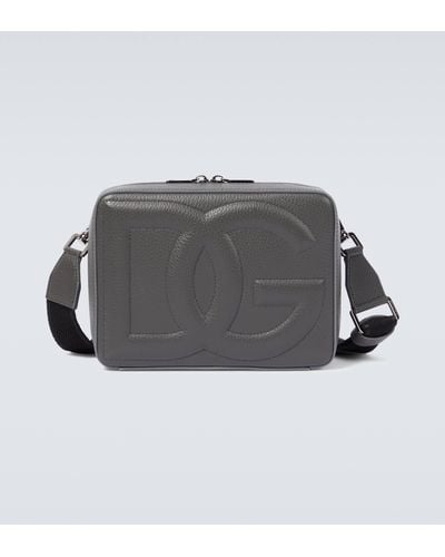 Dolce & Gabbana Dg Leather Camera Bag - Grey