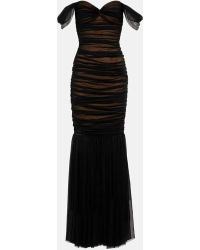 Norma Kamali Walter Fishtail Gown - Black