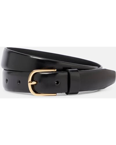 Totême Leather Belt - Black