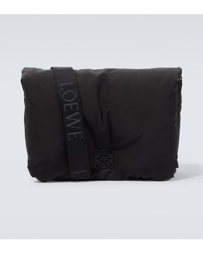 Loewe Goya Puffer Anagram Medium Messenger Bag - Black