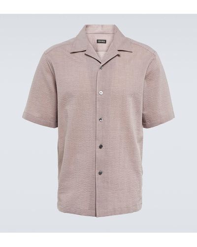 Zegna Cotton Shirt - Pink