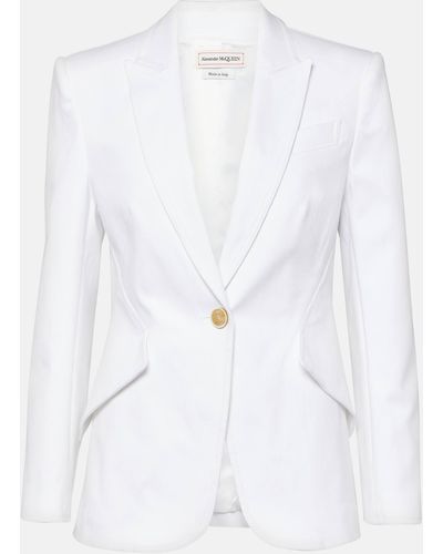 Alexander McQueen Denim Jacket - White