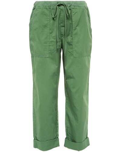 Velvet Misty Cotton Mid-rise Cargo Pants - Green