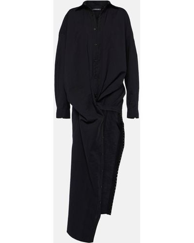 Y. Project Hook And Eye Shirt Dress - Black