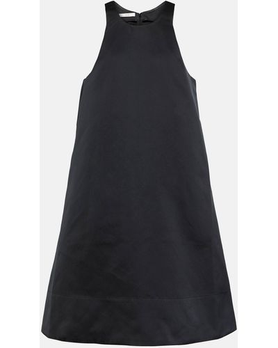 Co. Satin Twill Midi Dress - Black