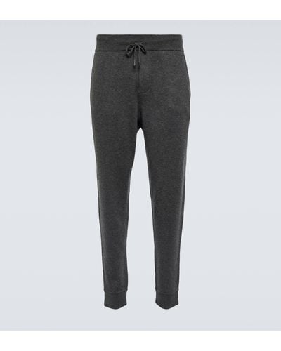Ralph Lauren Purple Label Wool And Cashmere Sweatpants - Grey