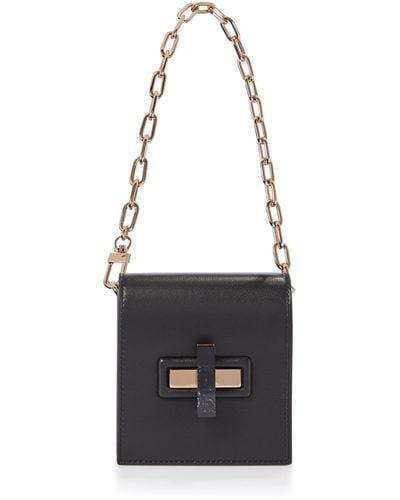 Gabriela Hearst Fiona Leather Clutch - Black