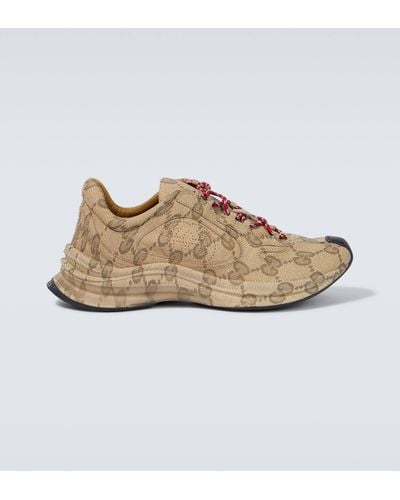 Gucci Run Leather Sneakers - Natural