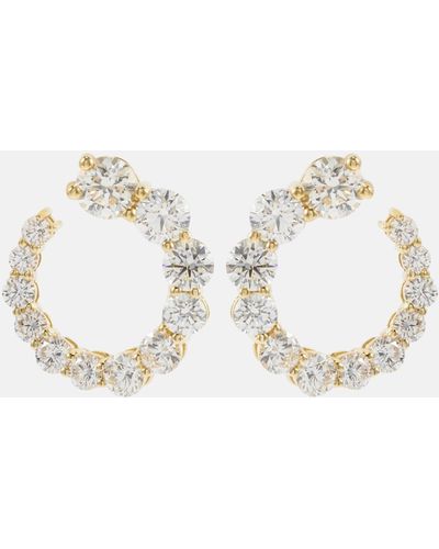 Melissa Kaye Aria Earwrap 18kt Gold Earrings With Diamonds - White