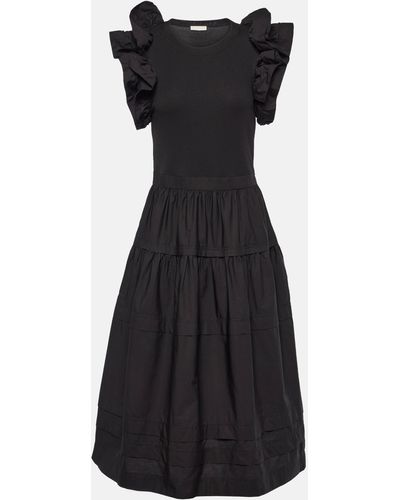 Ulla Johnson Francine Ruffled Midi Dress - Black