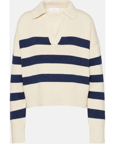 Velvet Lucie Striped Sweater - Blue