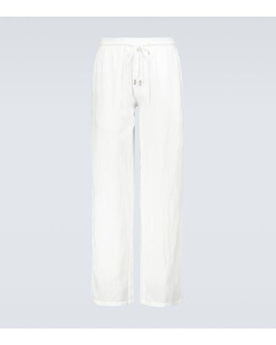 Vilebrequin Linen Drawstring Pants - White