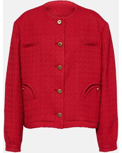 Blazé Milano Rush Fire Wool-blend Jacket - Red