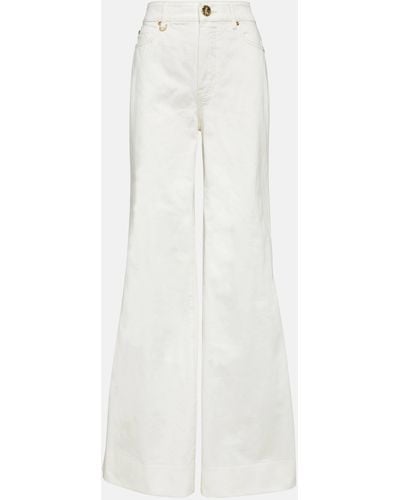 Zimmermann Matchmaker High-rise Palazzo Jeans - White
