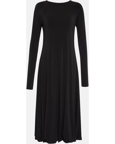 Jil Sander Jersey Midi Dress - Black