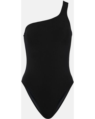 Isabel Marant Sage One-shoulder Swimsuit - Black