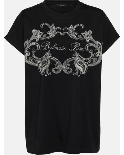 Balmain Paisley Print Top - Black