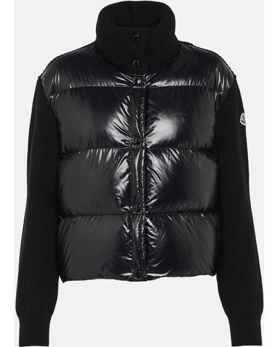 Moncler Down-paneled Jacket - Black