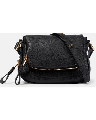Tom Ford Jennifer Mini Leather Shoulder Bag - Black