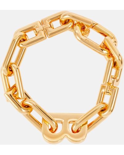 Balenciaga B Chain Bracelet - Metallic