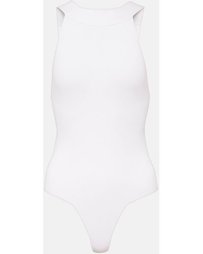 Khaite Campagna Jersey Bodysuit - White