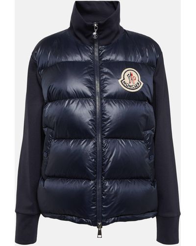 Moncler Padded Zip Up Cardigan - Blue