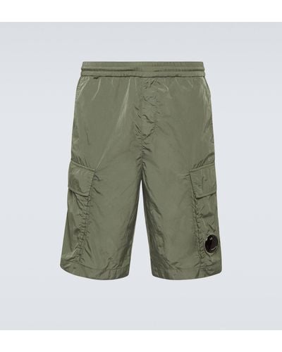 C.P. Company Taffeta Cargo Shorts - Green