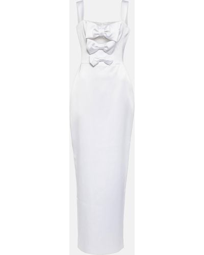 Rasario Bridal Satin Gown - White