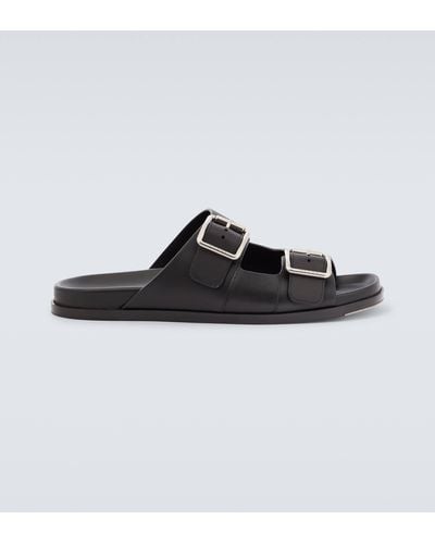 Gucci Leather Sandals - Black