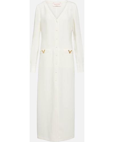 Valentino Silk Maxi Dress - White