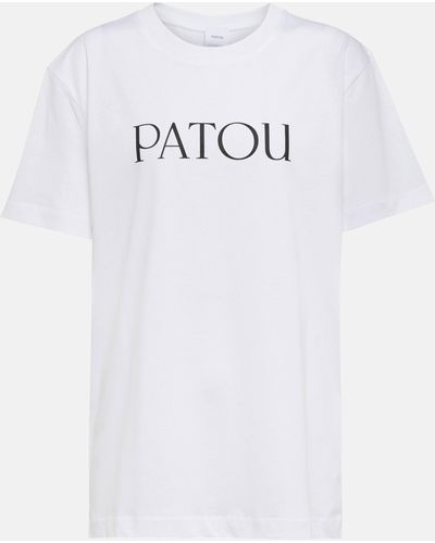 Patou Logo Cotton Jersey T-shirt - White