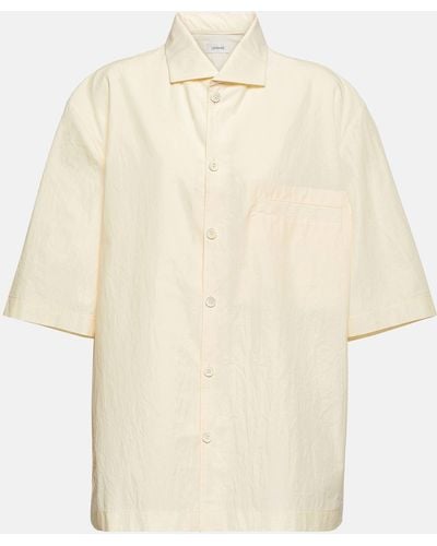 Lemaire Oversized Cotton Shirt - Natural