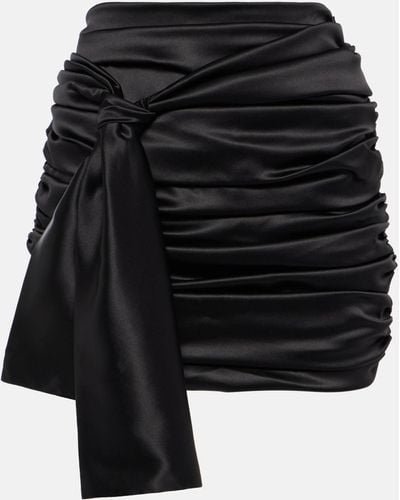 Dolce & Gabbana Silk Mini Skirt - Black