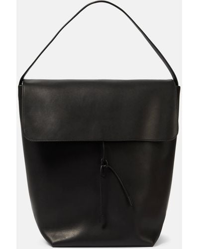 The Row N/s Park Leather Tote Bag - Black