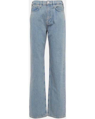 FRAME Le Jane High-rise Straight-leg Jeans - Blue