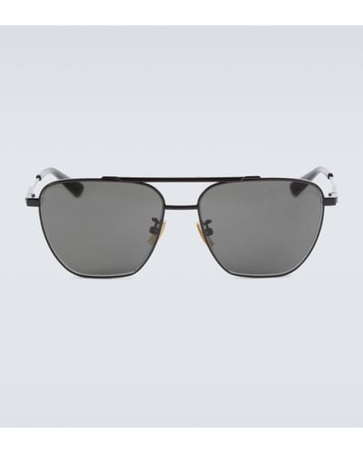 Bottega Veneta Aviator Sunglasses - Grey