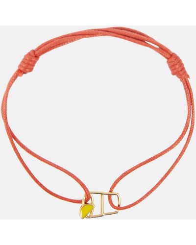 Aliita Tequila 9kt Gold Cord Bracelet - Red