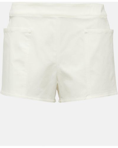Max Mara Riad Cotton Shorts - White