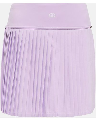 Goldbergh Pleated Miniskirt - Purple