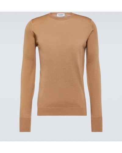 John Smedley Marcus Wool Sweater - Brown