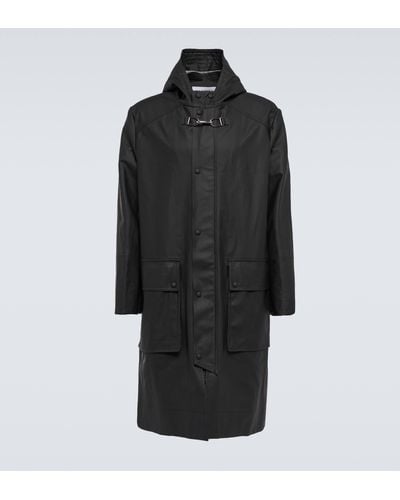 Gabriela Hearst Marcus Hooded Raincoat - Black