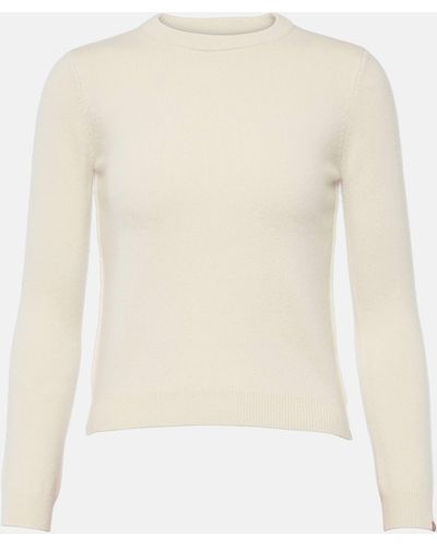 Extreme Cashmere Kid Cropped Cashmere-blend Sweater - White