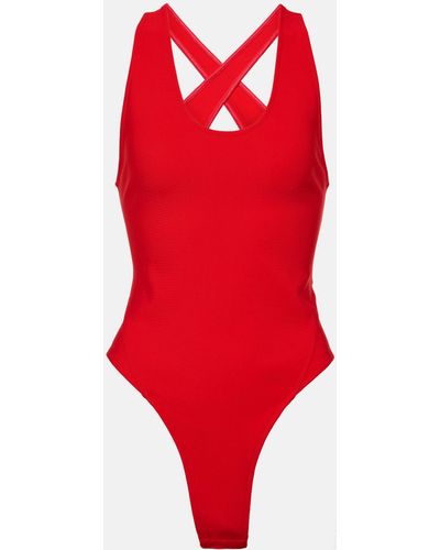 Alaïa Jersey Bodysuit - Red