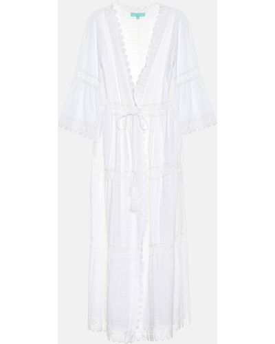 Melissa Odabash Robbi Cotton-lace Kaftan - White