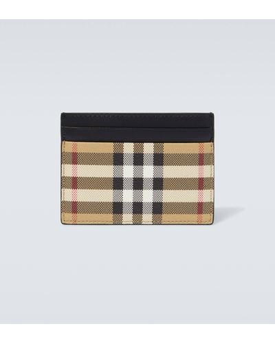 Burberry Check Leather Card Holder - Multicolour